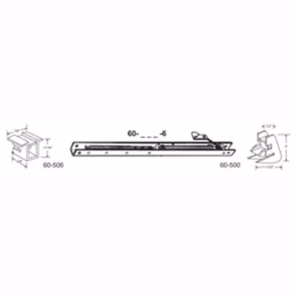 22 in. Balance Stamped No. 2120 with Ends 60-506 & 60-500 Attached Window Channel, 6PK